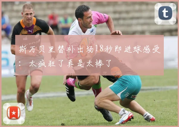 斯万贝里替补出场18秒即进球感受：太疯狂了真是太棒了